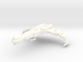 Cha'Joh Class Destroyer in White Processed Versatile Plastic