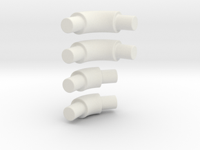 45 & 90 degree bend tube for roll bar in White Natural Versatile Plastic