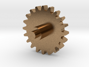 Replacement cog for music box in Natural Brass