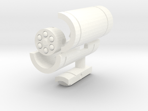 Waves of Sound Weapon - Missile Launcher in White Processed Versatile Plastic