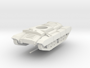 Vehicle- Valentine Tank MkII (1/72) in White Natural Versatile Plastic