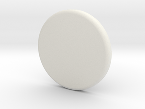 Translation Control Button Holder 1:1 in White Natural Versatile Plastic