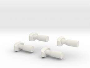 Buffers Nm 1:160 in White Natural Versatile Plastic