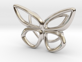 Cepora Butterfly Pendant in Platinum