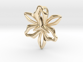 Lily Pendant in 14K Yellow Gold