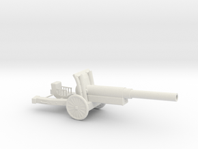 WW2 Cannon (Small size) in White Natural Versatile Plastic