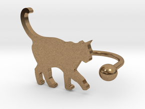 [Ring]Kitty play with a Ball (size 8) in Natural Brass