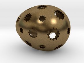 Mosaic Egg #7 in Natural Bronze