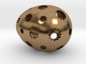 Mosaic Egg #7 in Natural Brass