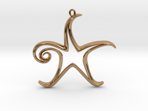 The Star Pendant in Polished Brass