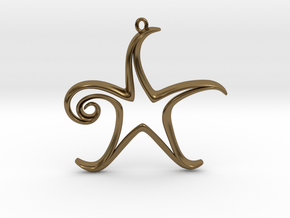 The Star Pendant in Polished Bronze
