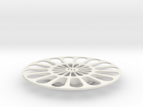 Servo Turnable V23 Plate in White Natural Versatile Plastic
