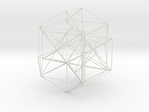 MorphoHedron2-800s15 in White Natural Versatile Plastic