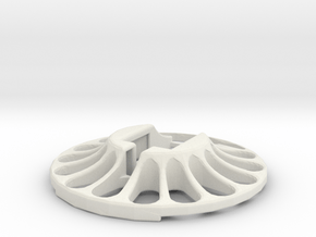 3D Scanner Turntable V23 - Holder in White Natural Versatile Plastic
