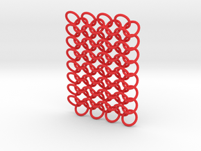 Chainmaille 2 in Red Processed Versatile Plastic
