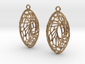 Cairo Basket Earrings in Polished Brass