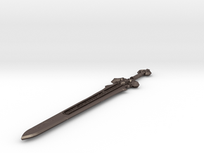 Fantasy Sword in Polished Bronzed Silver Steel