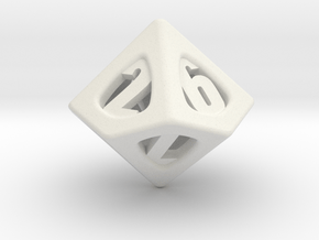Thoroughly Modern d10 in White Natural Versatile Plastic