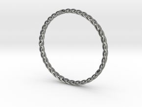 Spiral Bracelet Medium Large in Natural Silver