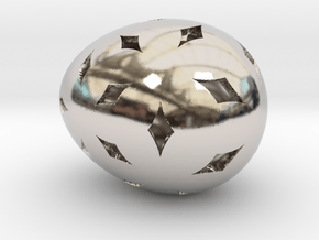Mosaic Egg #11 in Platinum