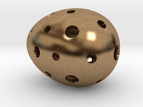 Mosaic Egg #8 in Natural Brass