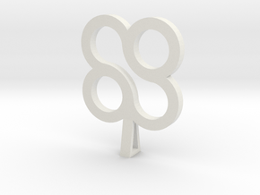 Forever Design Necklace in White Natural Versatile Plastic