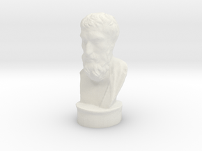 Epicurus - 6 inches tall hollow. in White Natural Versatile Plastic