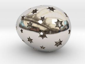 Mosaic Egg #14 in Platinum