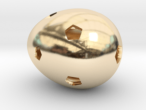 Mosaic Egg #16 in 14K Yellow Gold