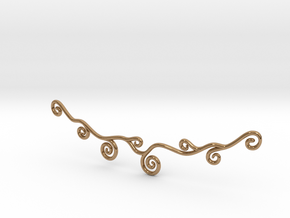 Curly Necklace in Polished Brass