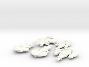 Fleetz3 in White Processed Versatile Plastic