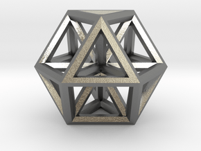 Large Vector Equilibrium 1.5" in Natural Silver