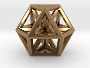 Small Vector Equilibrium 1" in Natural Brass