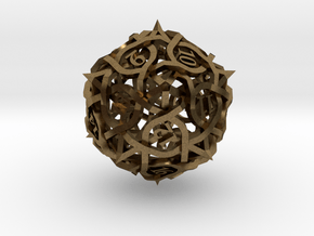 Spindown Thorn d20 in Natural Bronze