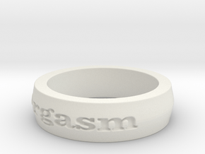 Women's Orgasm Ring Size 6.5 in White Natural Versatile Plastic