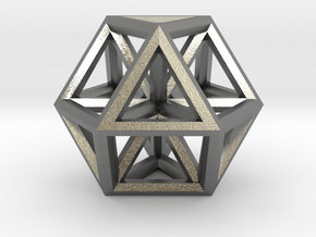 Small Vector Equilibrium 1" in Natural Silver