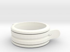 Pull Toggle Ring in White Processed Versatile Plastic: 13 / 69
