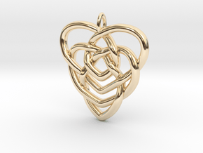 Mother's Knot Pendant in 14K Yellow Gold: Large