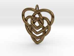 Mother's Knot Pendant in Natural Bronze: Large