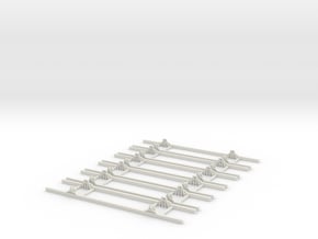 OO9 Underframe 14ft wb x6 in White Natural Versatile Plastic