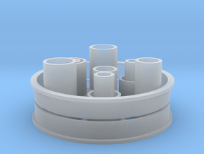 Differential Bushings Set in Smooth Fine Detail Plastic
