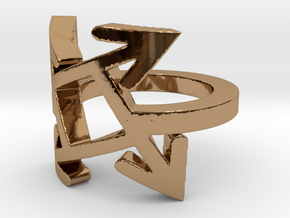 Which direction? Ring  in Polished Brass
