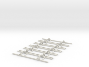 OO9 Underframe 10ft wb x6 in White Natural Versatile Plastic