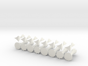 ParametricChessSetShapeways in White Natural Versatile Plastic