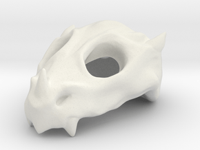 Baby Dragon Skull in White Natural Versatile Plastic