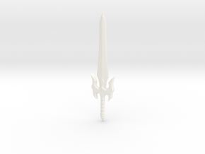 DC Powersword for HIM (small size) in White Processed Versatile Plastic