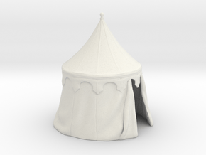 Medieval round tent, updated in White Natural Versatile Plastic