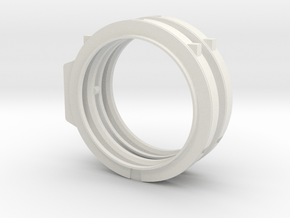 1/72 scale ET ATTACH RING Assembly in White Natural Versatile Plastic