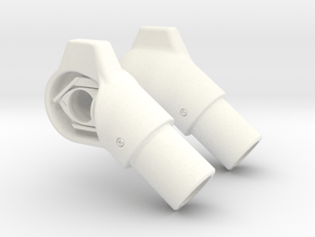 P & S Skid Tip Lights - 10mm in White Processed Versatile Plastic