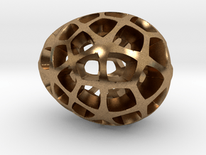 Mosaic Egg #5 in Natural Brass